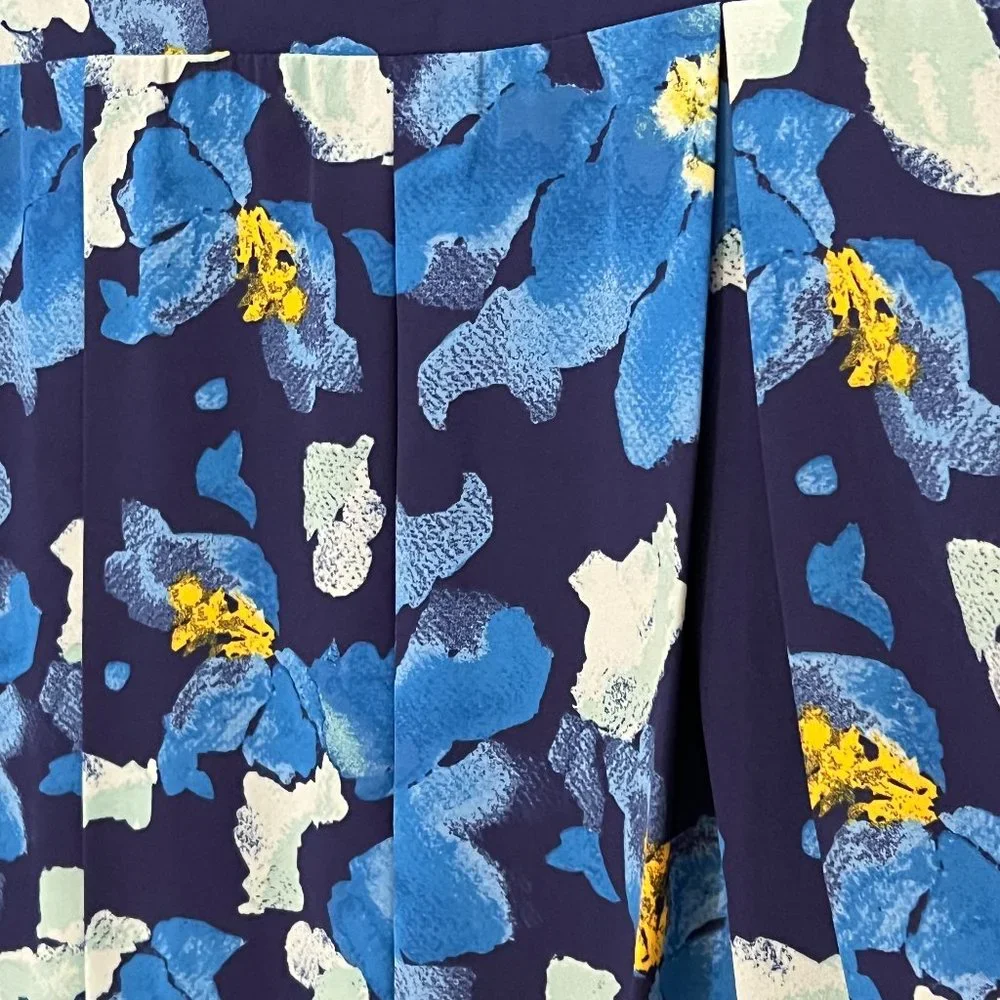Charming Charlie Women's Dress Floral Sleeveless Pleat Shirt Size L Knee Length - Picture 3 of 9